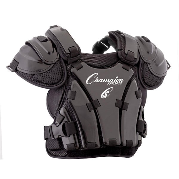 Champion Sports 13 in. Armor Style Chest Protector, Black CH55961 - main